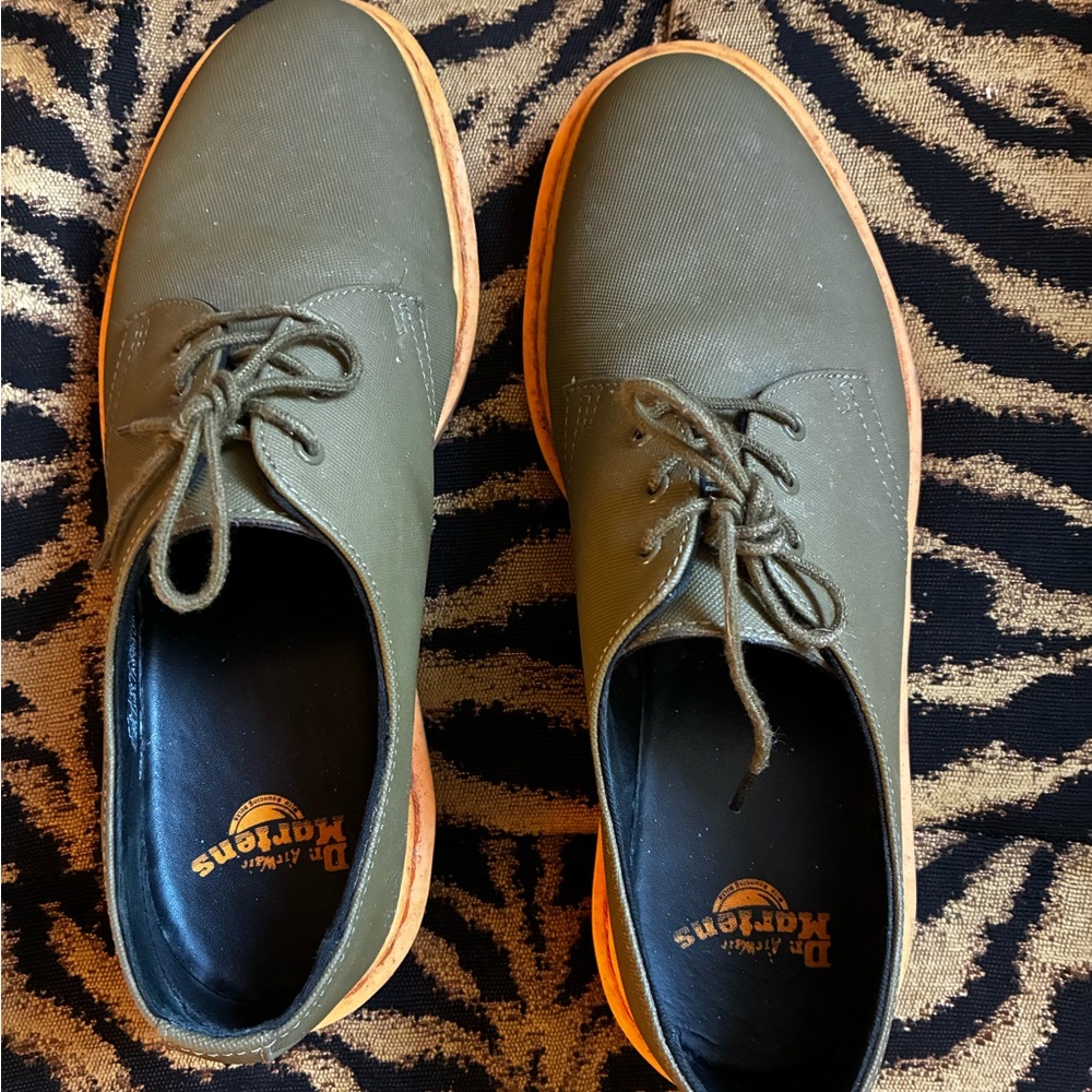 Dr. Martens Khaki Green Men's Oxfords